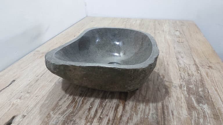Waschbecken Flussstein RM250309, 42x37x15 cm