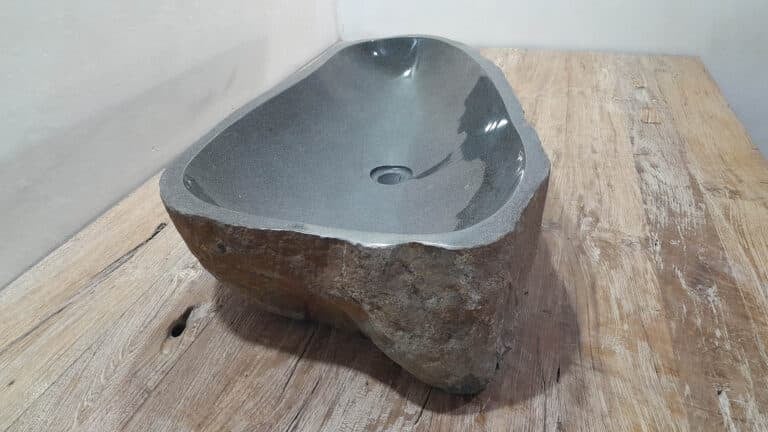 Waschbecken Flussstein RXXL2503811, 83x42x15 cm