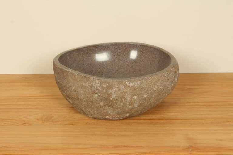 Waschbecken Flussstein RM030334, 40x37x15 cm