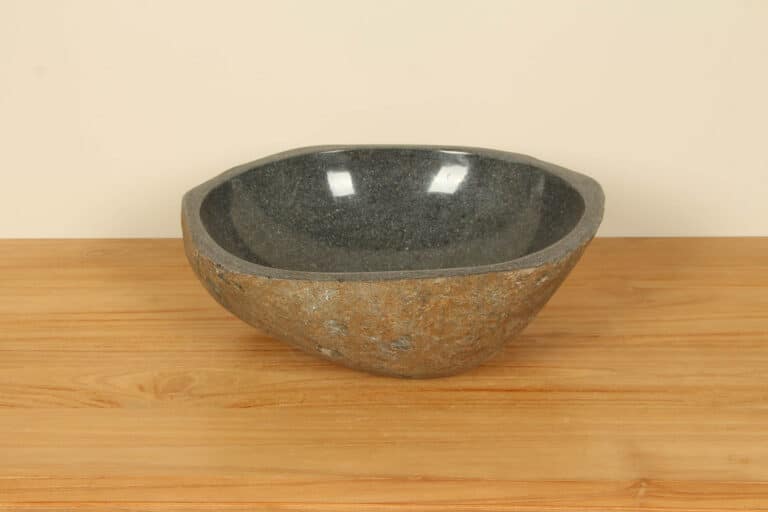 Waschbecken Flussstein RM030353, 41x35x15 cm