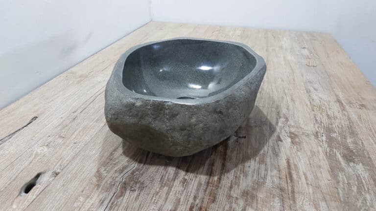 Waschbecken Flussstein RM250303, 41x35x15 cm