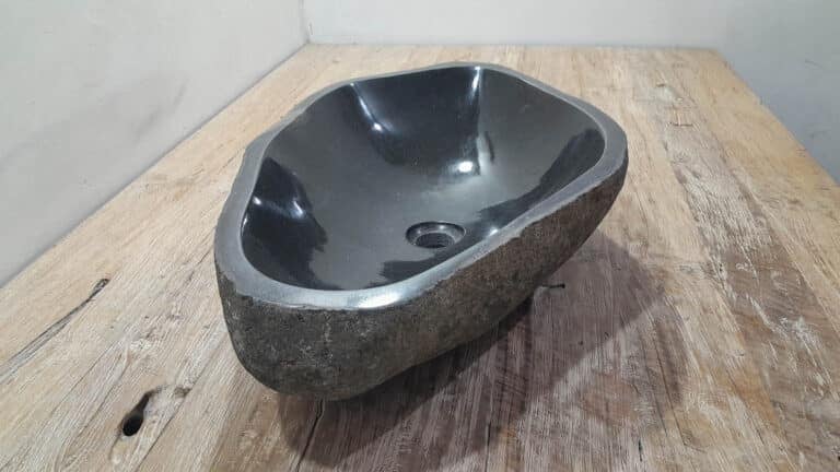 Flussstein Waschbecken RXL250342, 61x38x15 cm