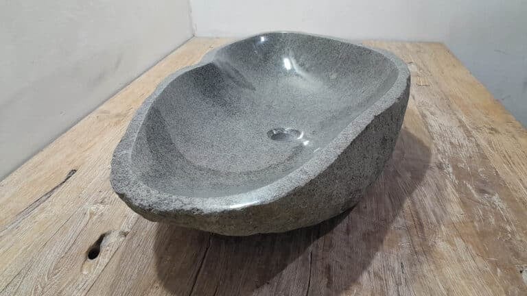 Waschbecken Flussstein RXXL2503810, 84x44x15 cm