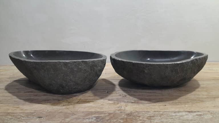 Flussstein Waschbecken Satz RL250322AB, 52x36x15 cm