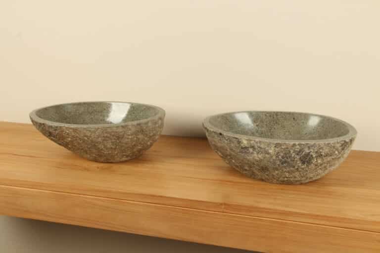 Waschschale Natur Satz RM070318AB, 44x43x15 cm