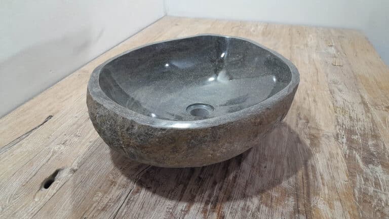 Flussstein Waschbecken RL250312, 52x41x15 cm