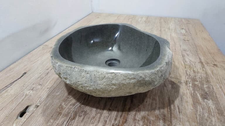 Waschbecken Flussstein RM250305, 48x44x15 cm