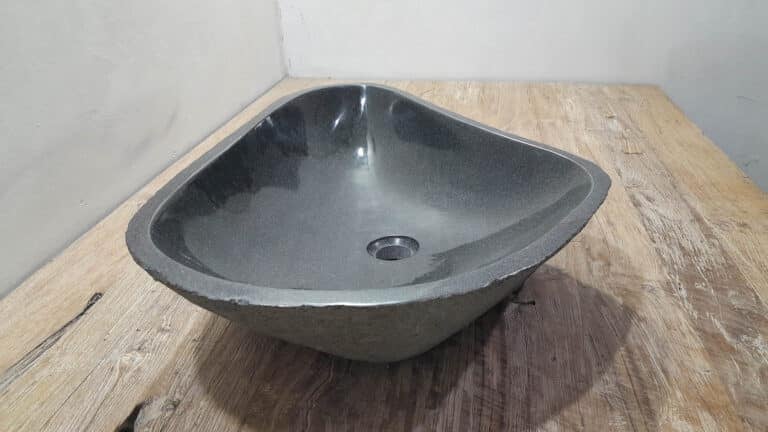 Flussstein Waschbecken RXL250343, 67x45x15 cm