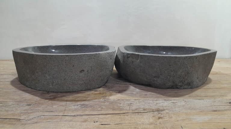 Waschbecken Flussstein Satz RL250331AB, 52x43x15 cm