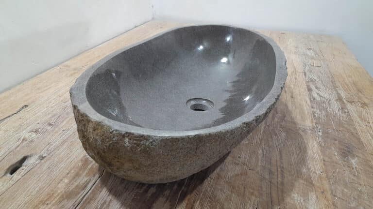 Waschbecken Flusstein RXL2511216, 66x36x15 cm