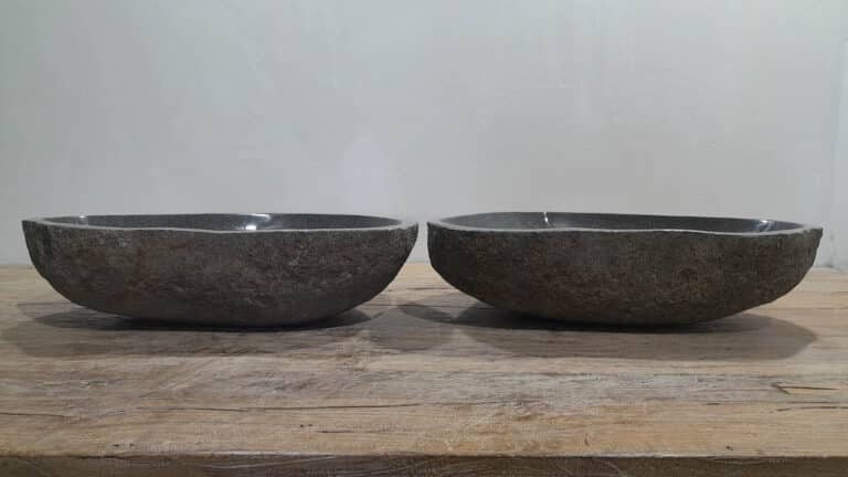 Doppelwaschbecken Flussstein Satz RL2511217AB, 58x39x15 cm