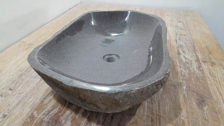 Waschbecken Flusstein RXL2511215, 63x40x15 cm