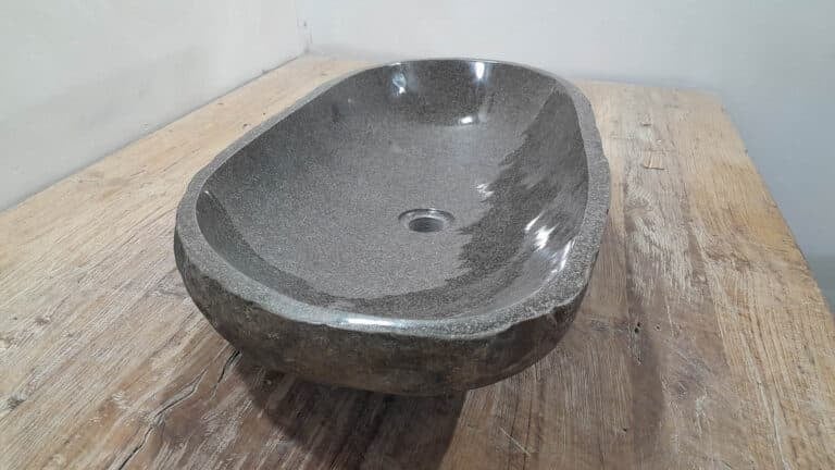 Waschbecken Stein RXXL25112702, 76x39x15 cm