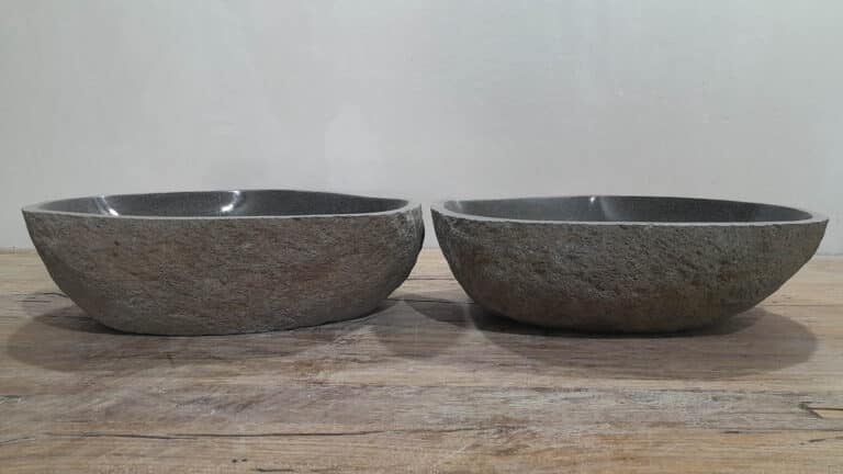 Doppelwaschbecken Flussstein Satz RL2511216AB, 52x41x15 cm