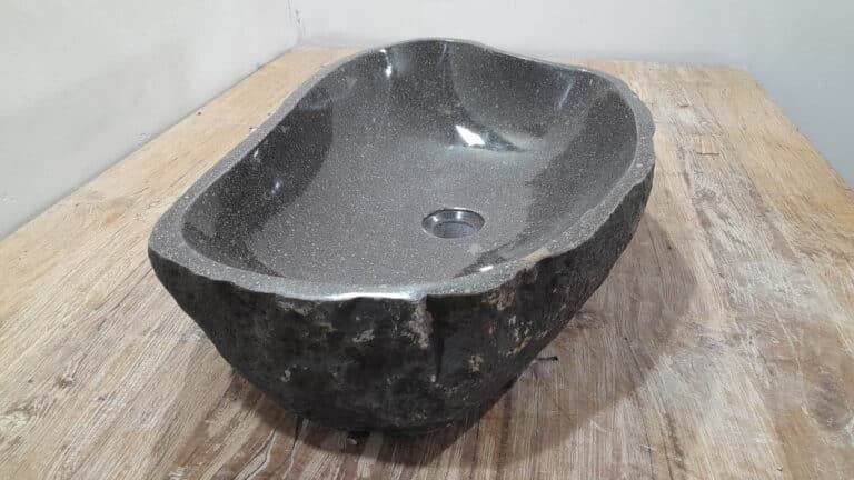 Waschbecken Flusstein RXL2511232, 64x39x15 cm