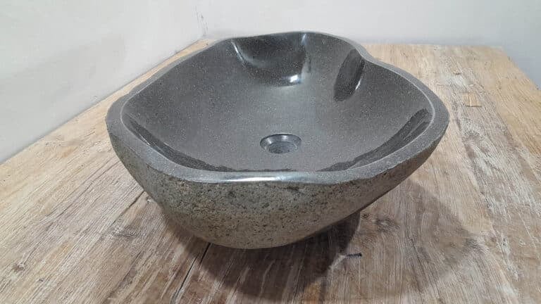 Waschbecken Flusstein RXL2511233, 61x40x15 cm