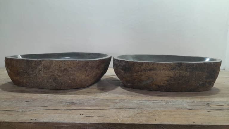 Flussstein Waschbecken Satz RL2511203AB, 59x40x15 cm