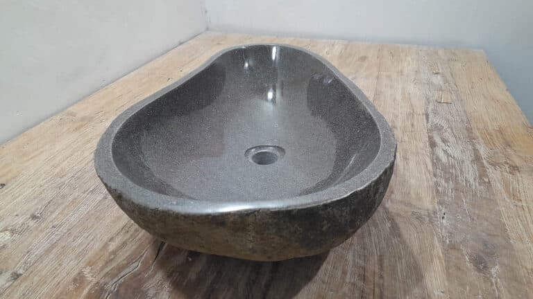 Waschbecken Flusstein RXL2511210, 61x36x15 cm